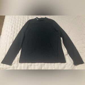 Under Armour Boy’s Black Long Sleeve Mock Neck Base Layer Shirt